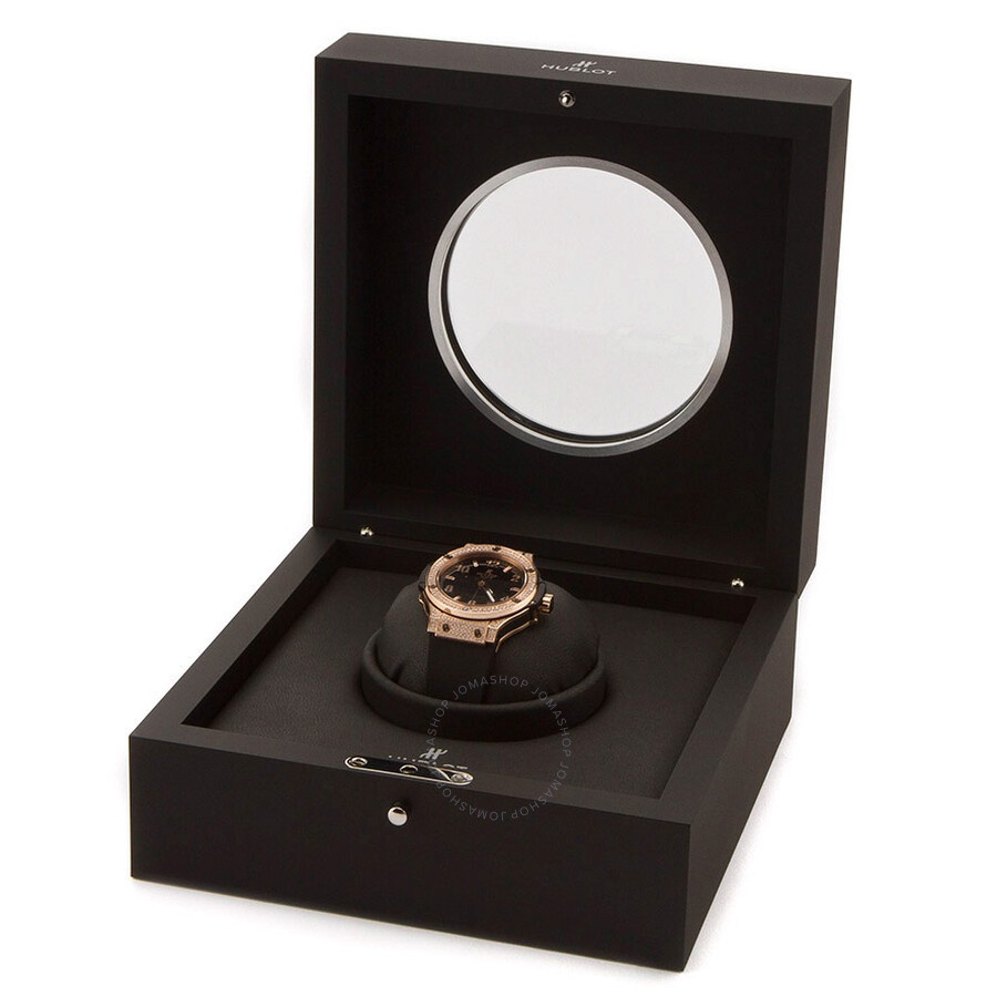Hublot Big Bang Gold Pave Diamond Black Dial 18 kt Rose Gold Ladies Watch 361.PX.1280.RX.1704 - 4