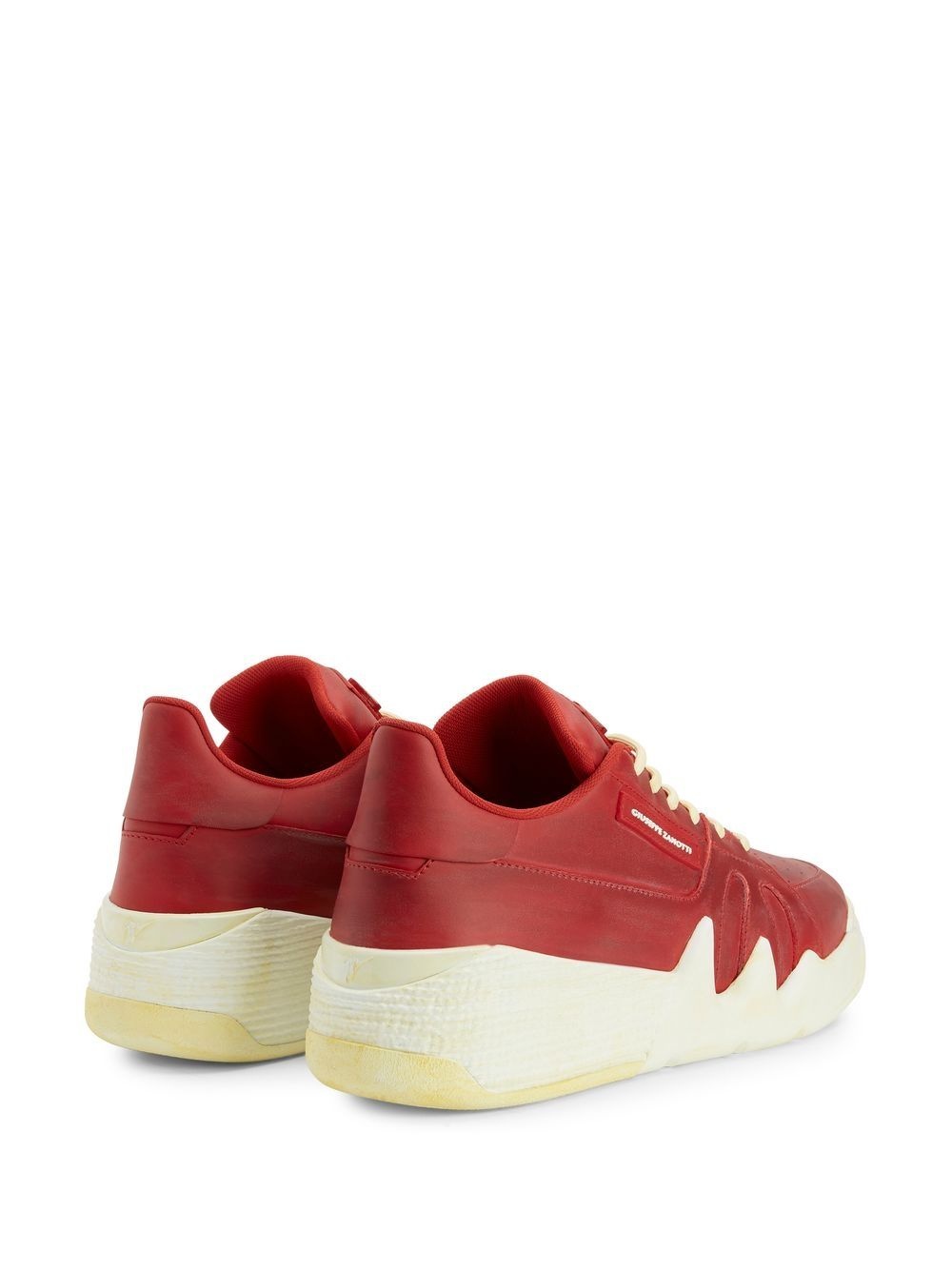 logo-plaque low-top sneakers - 3