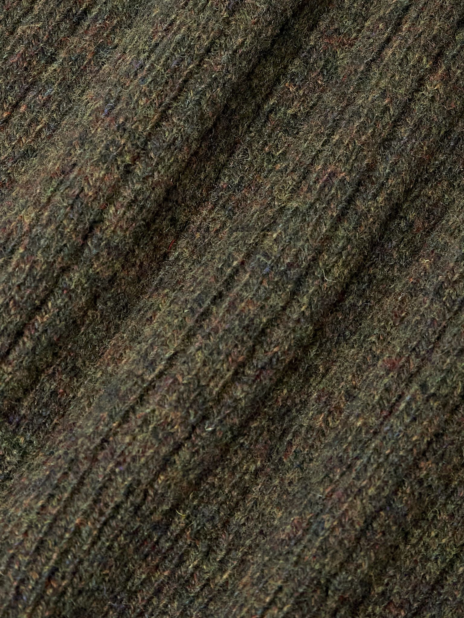 Ribbed Wool Sweater Green - 5
