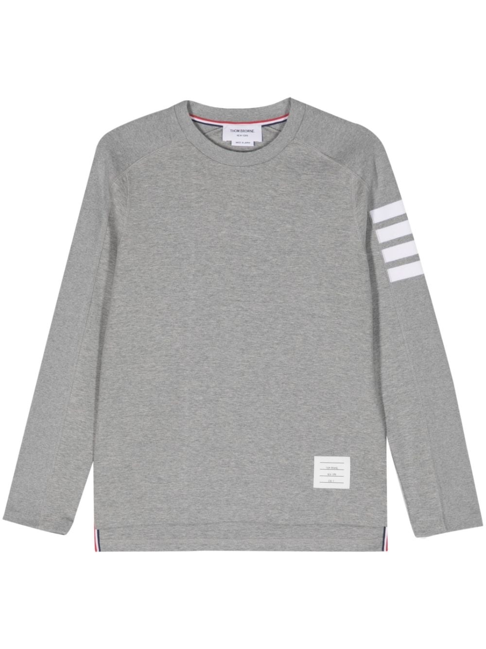 4-Bar stripe cotton sweatshirt - 1
