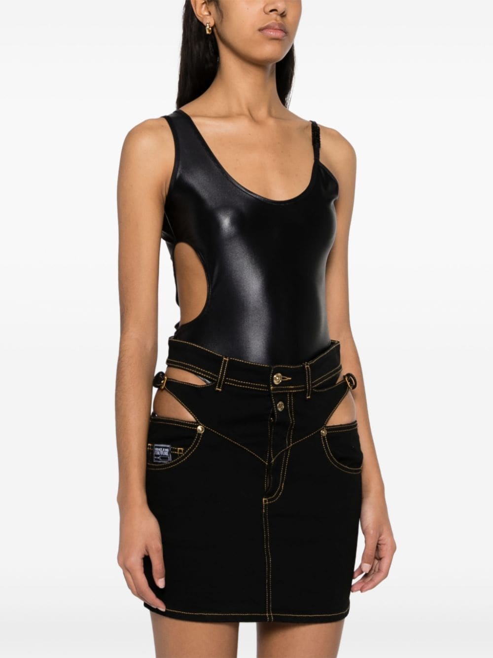 logo-lettering bodysuit - 3