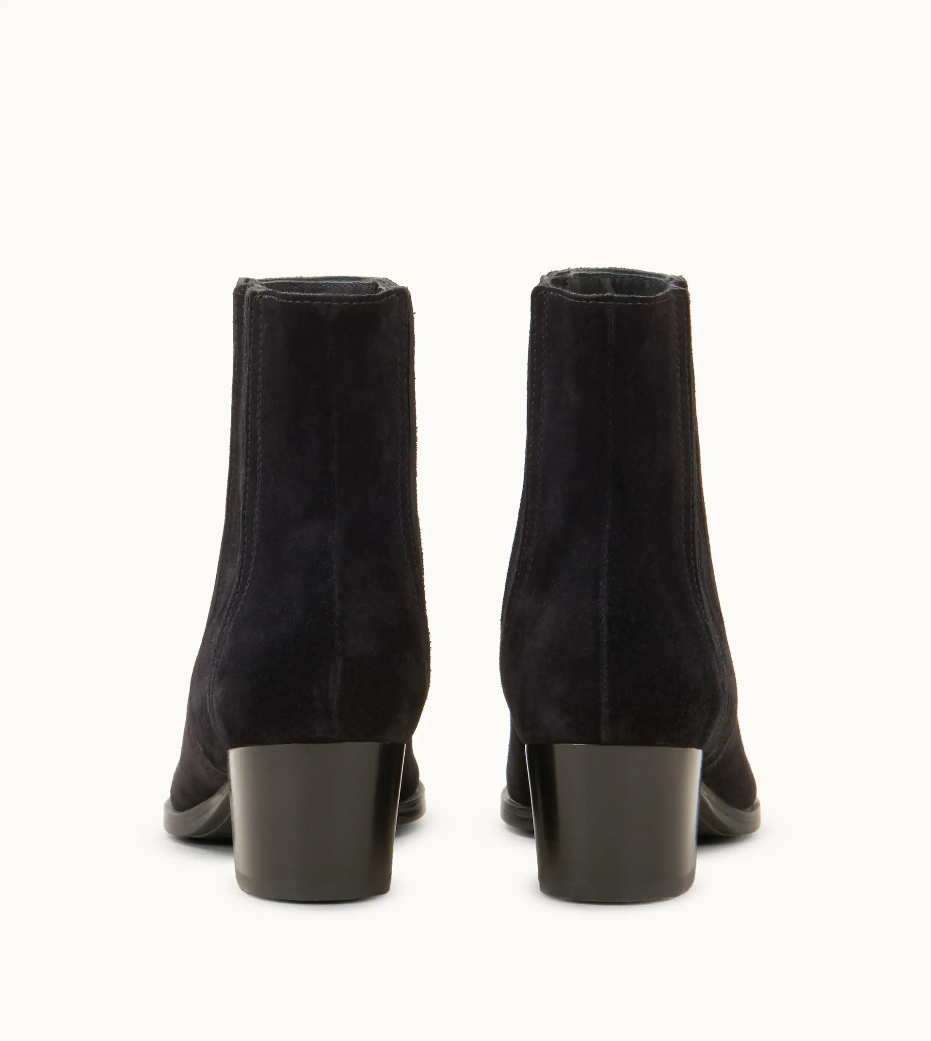 ANKLE BOOTS IN SUEDE - BLACK - 3