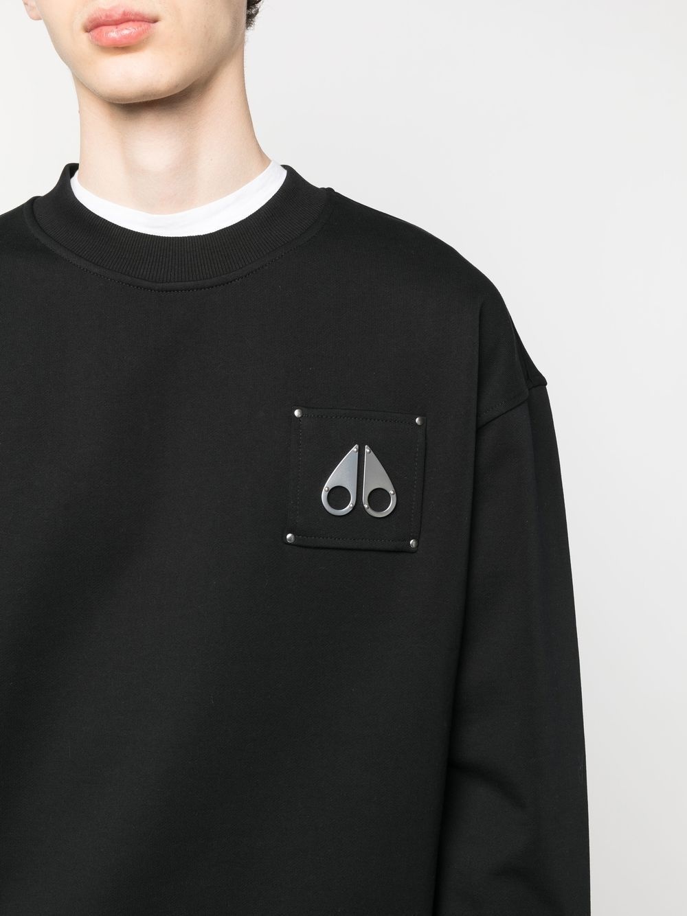 chest logo-patch detail sweatshirt - 5