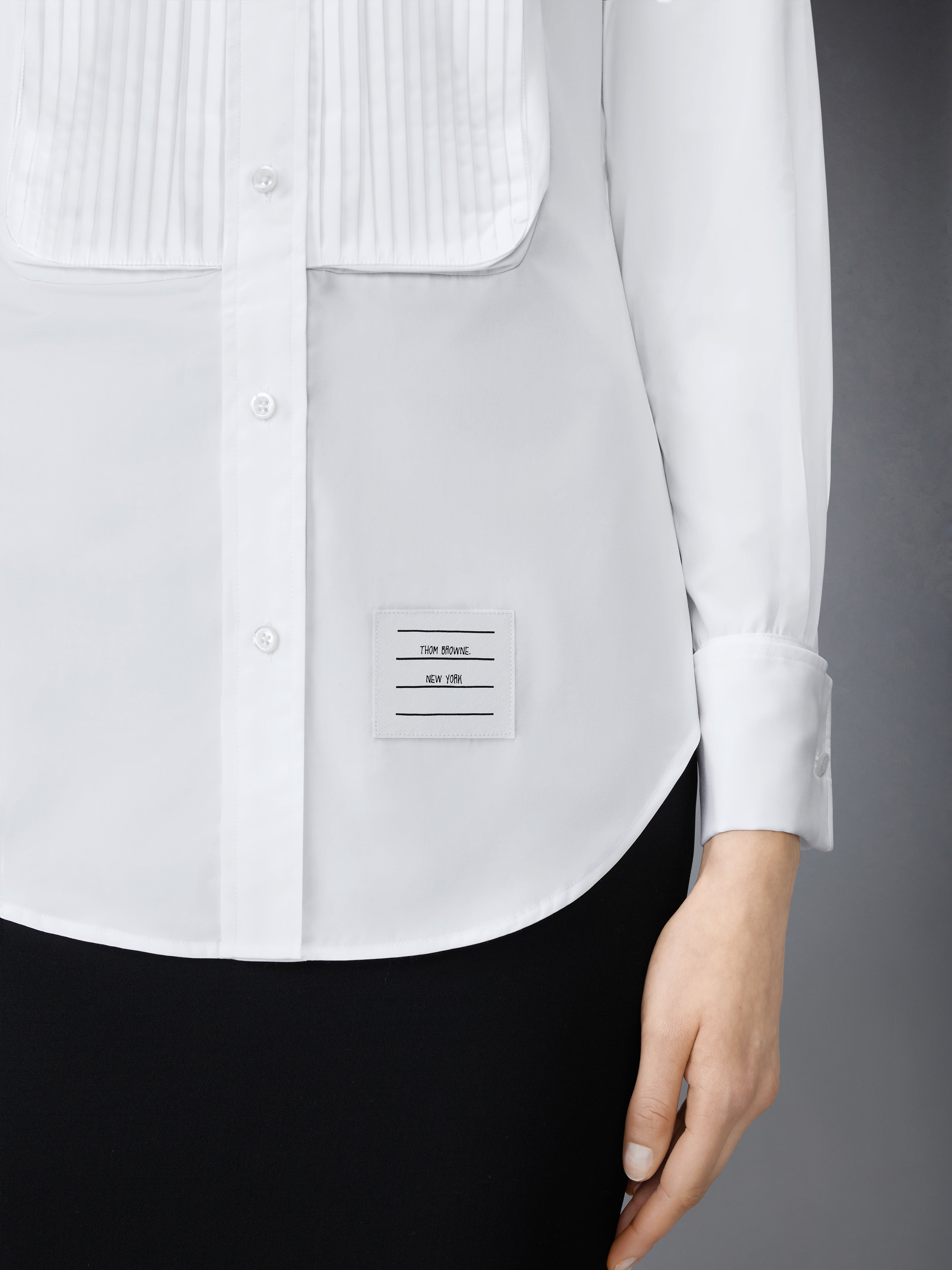 POPLIN FRENCH CUFF SHIRT - 7