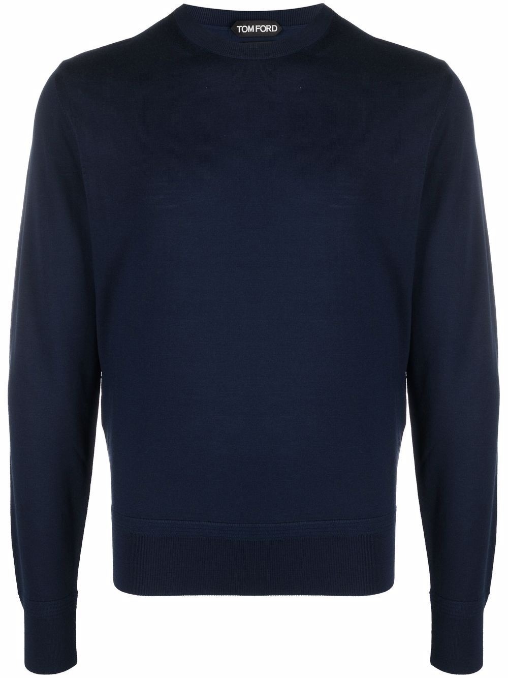 crew-neck knitted jumper - 1