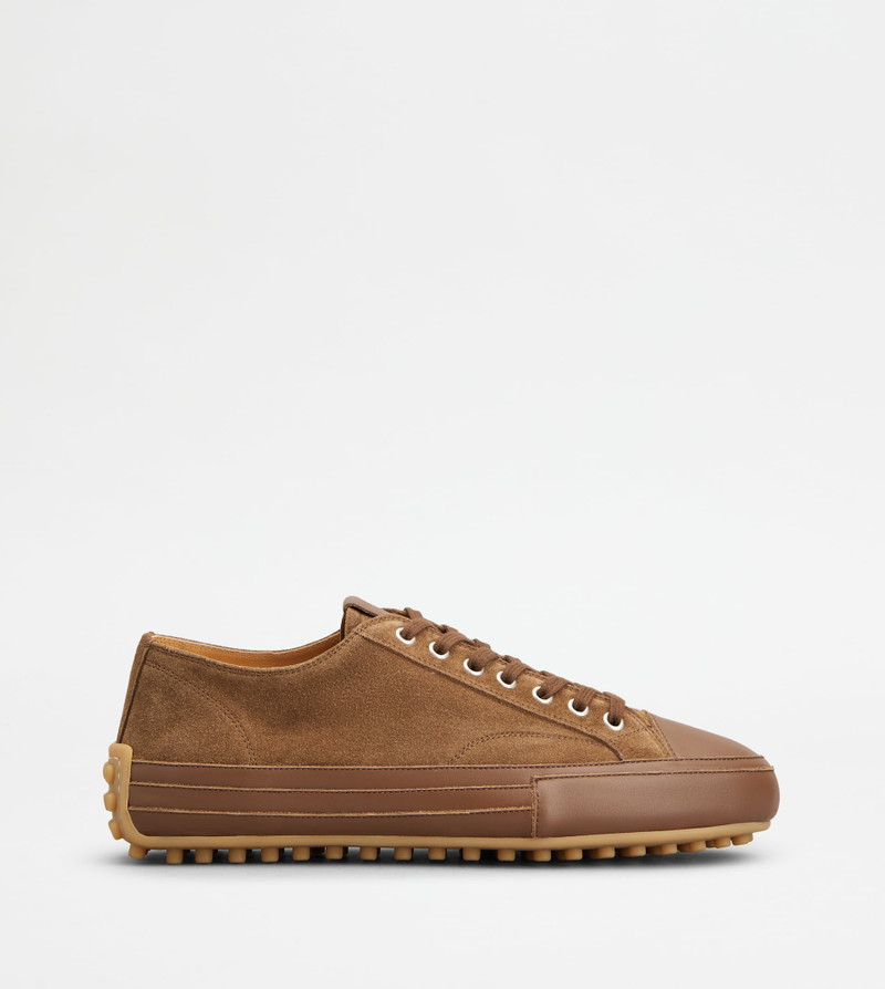 SNEAKERS IN SUEDE - BROWN 1