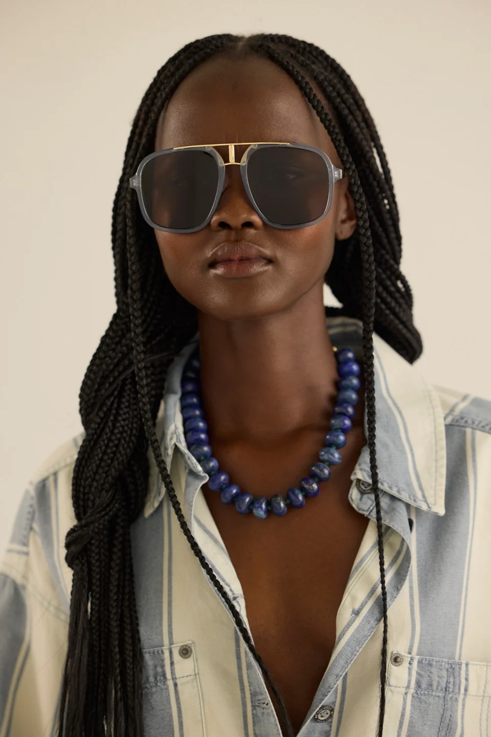 Janis Detail Aviator Sunglasses - 1