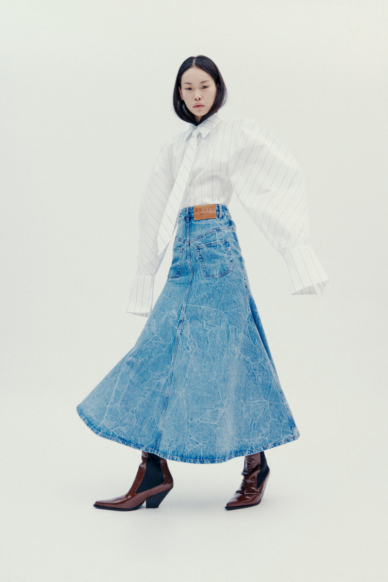 PUFF SLEEVE SHIRT WHITE STRIPE 3