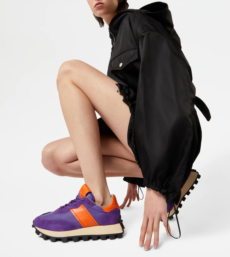 Tod's SNEAKERS TOD'S 1T IN SUEDE AND FABRIC - VIOLET outlook
