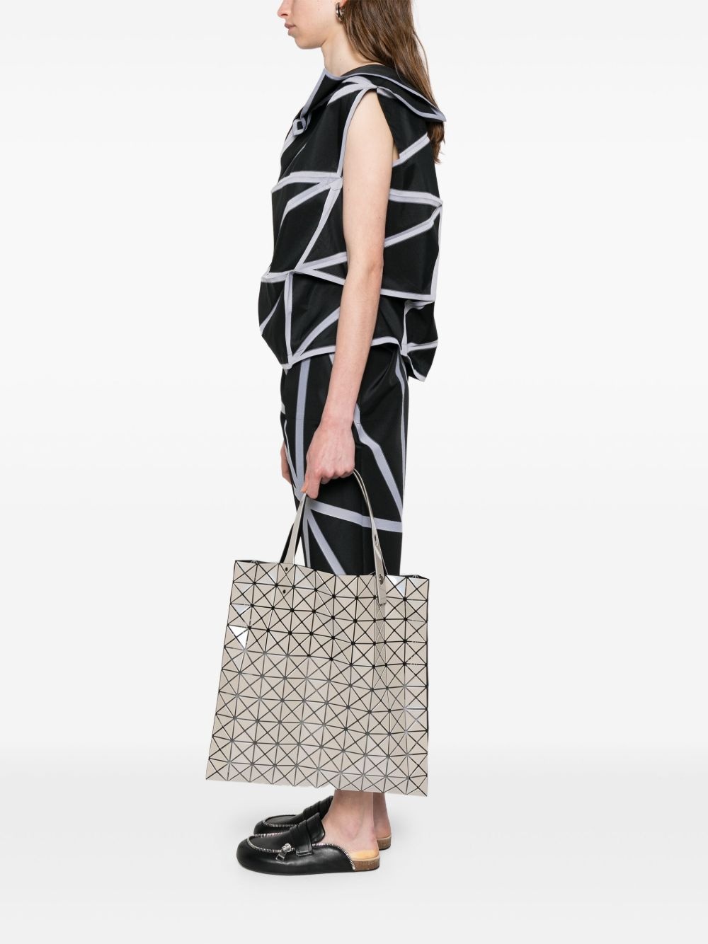 geometric-pattern tote bag - 2