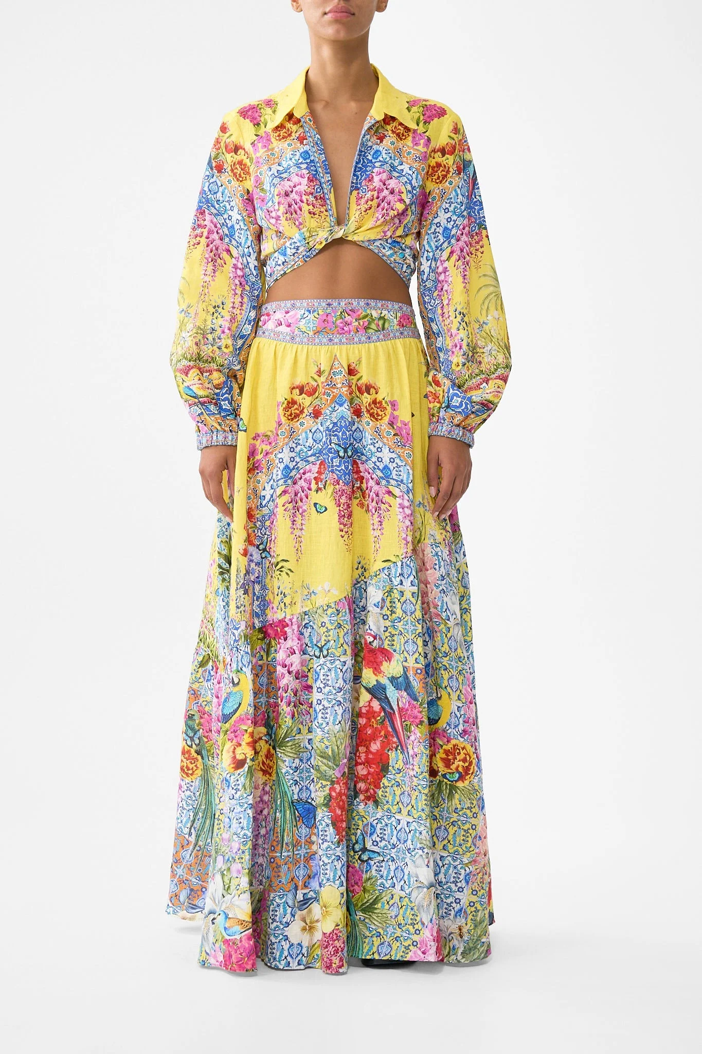 SKIRT WITH SHAPED SEAM - 1