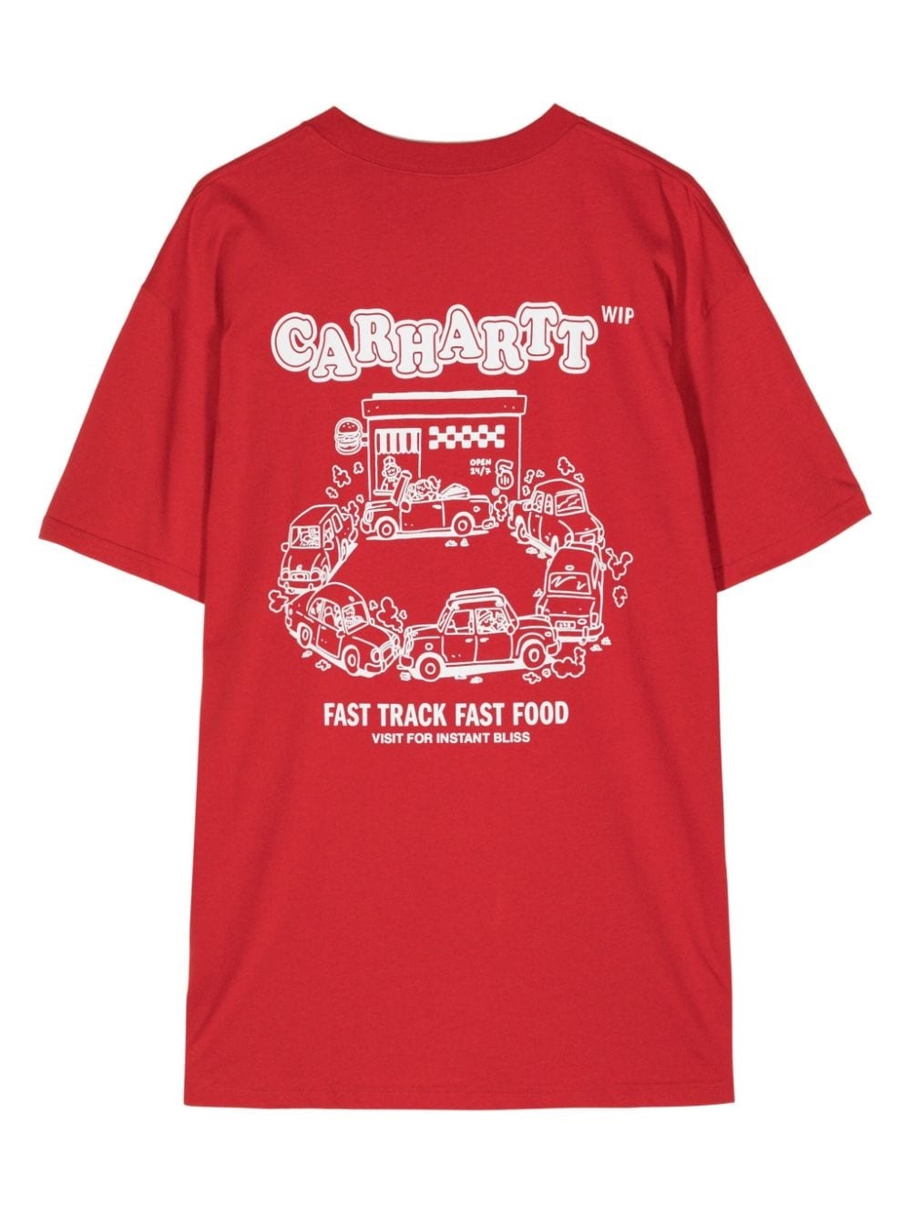 Fast Food-print cotton T-shirt - 2