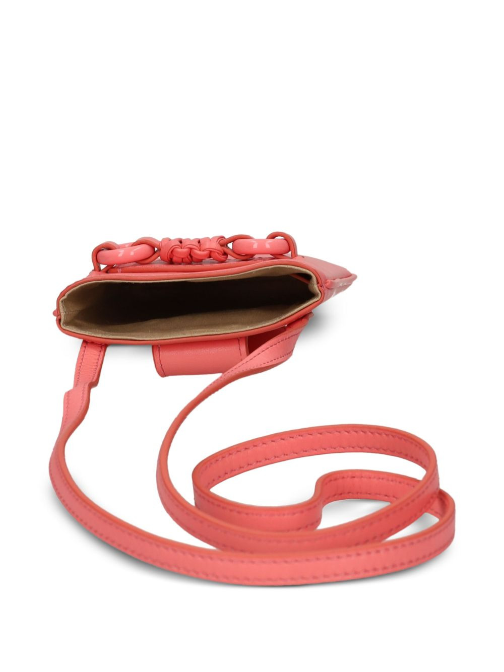 flap-closure leather phone bag - 5