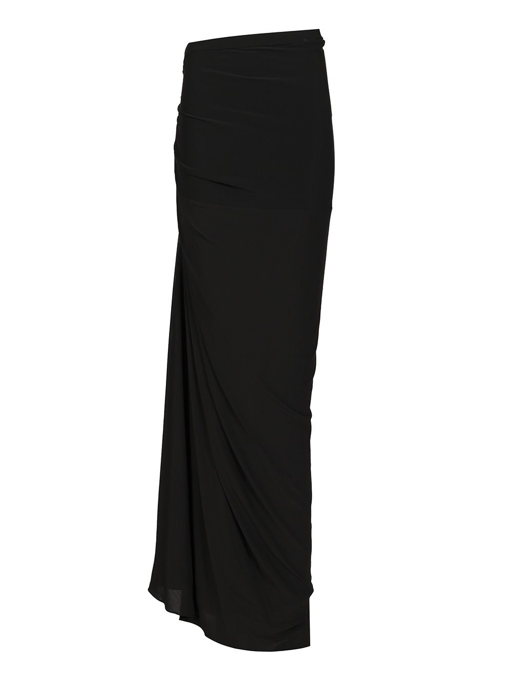 Long Draped Skirt Skirts Black - 1