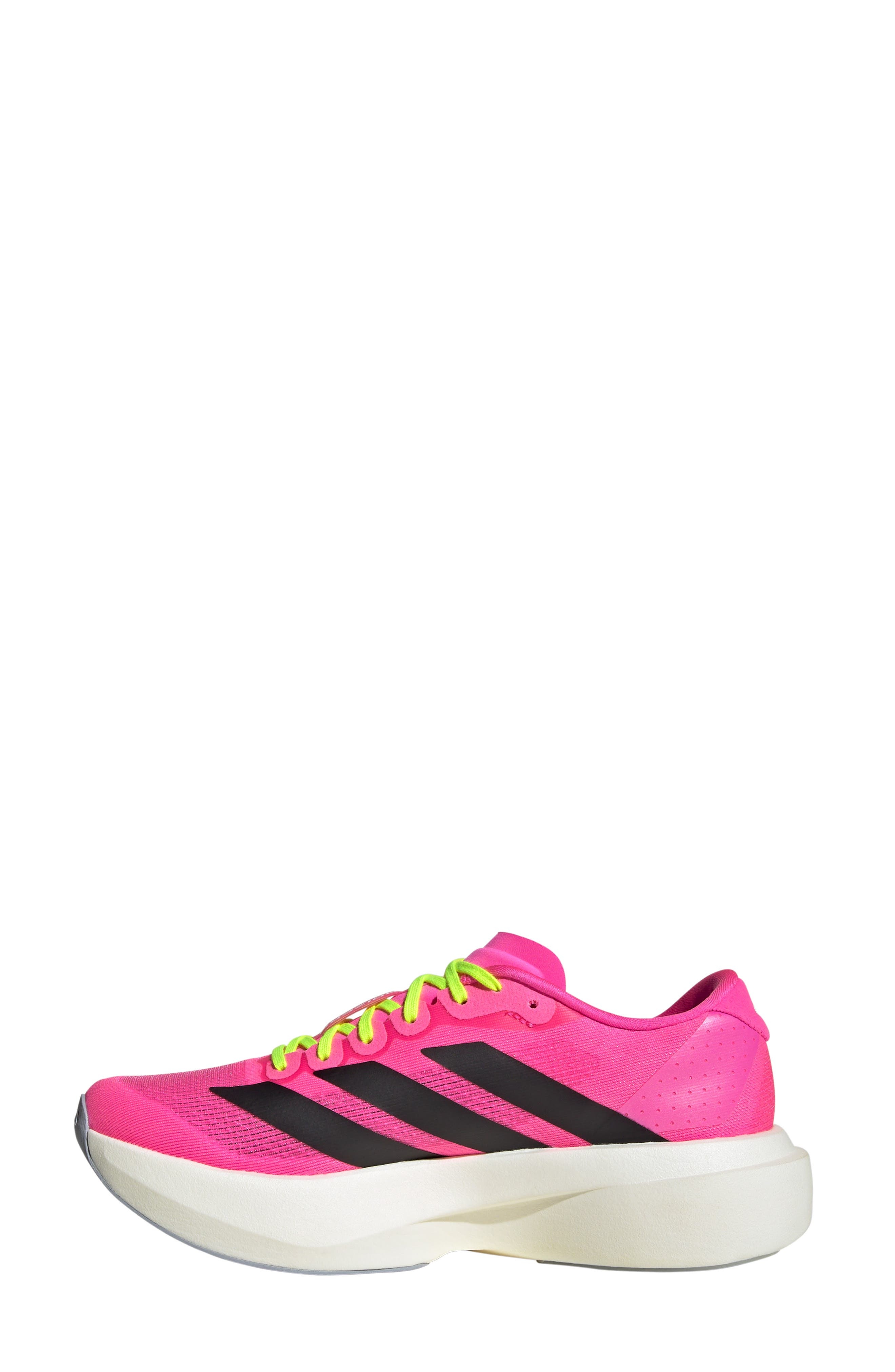 adidas Adizero Evo SL Running Shoe in Lucid Pink/black/Ftwr White at Nordstrom - 6