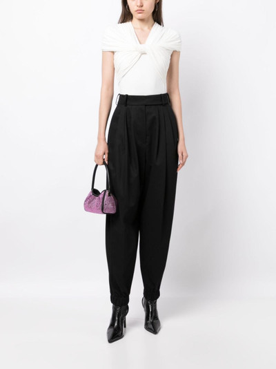 ALEXANDRE VAUTHIER tapered-leg cotton trousers outlook