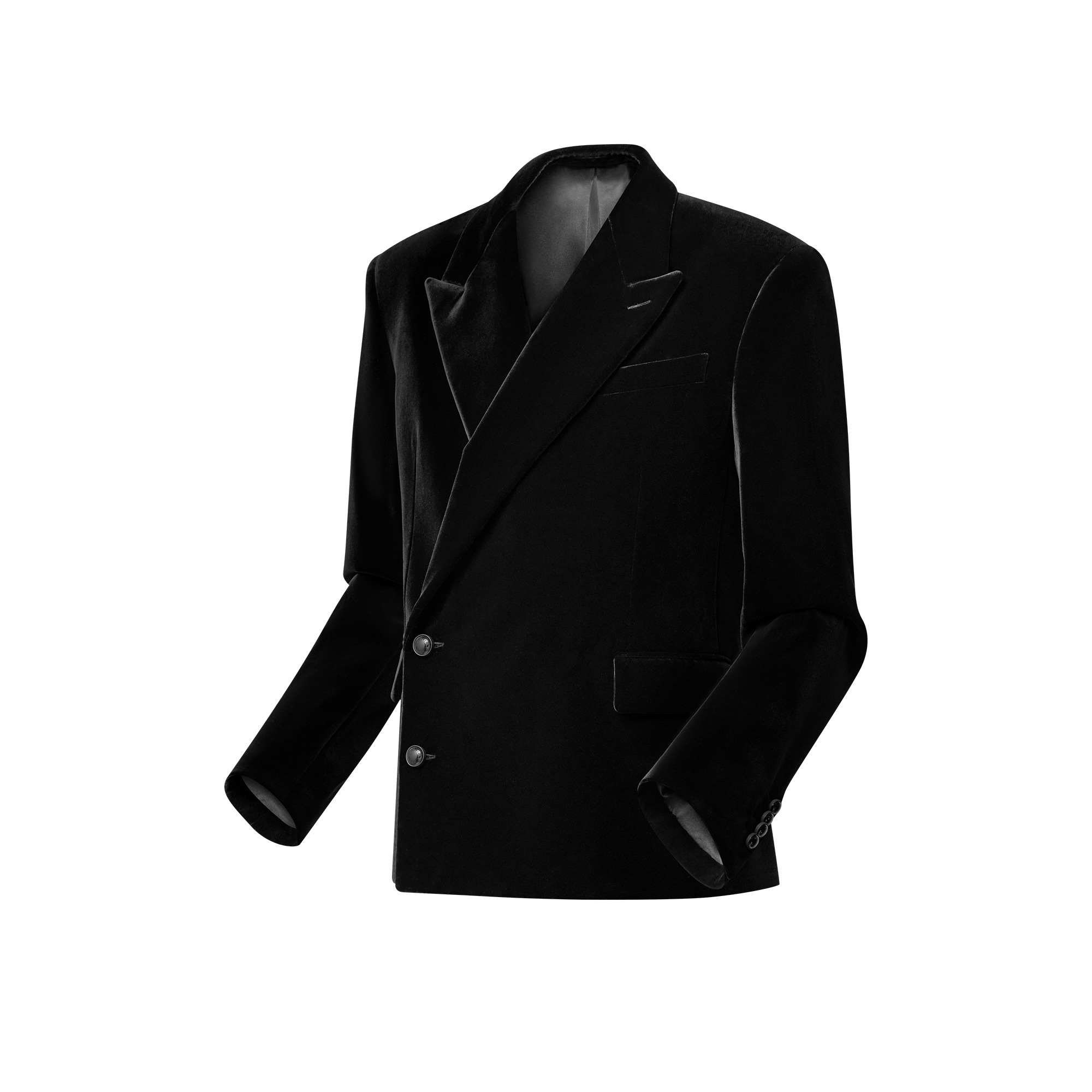 Double-Breasted VeLVet Jacket - 2