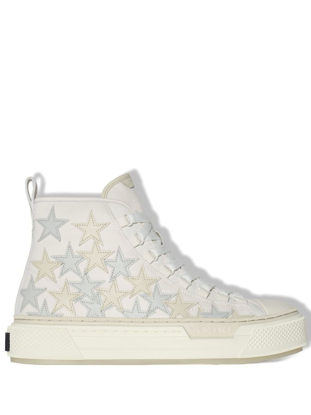 star-patch high-top sneakers - 1