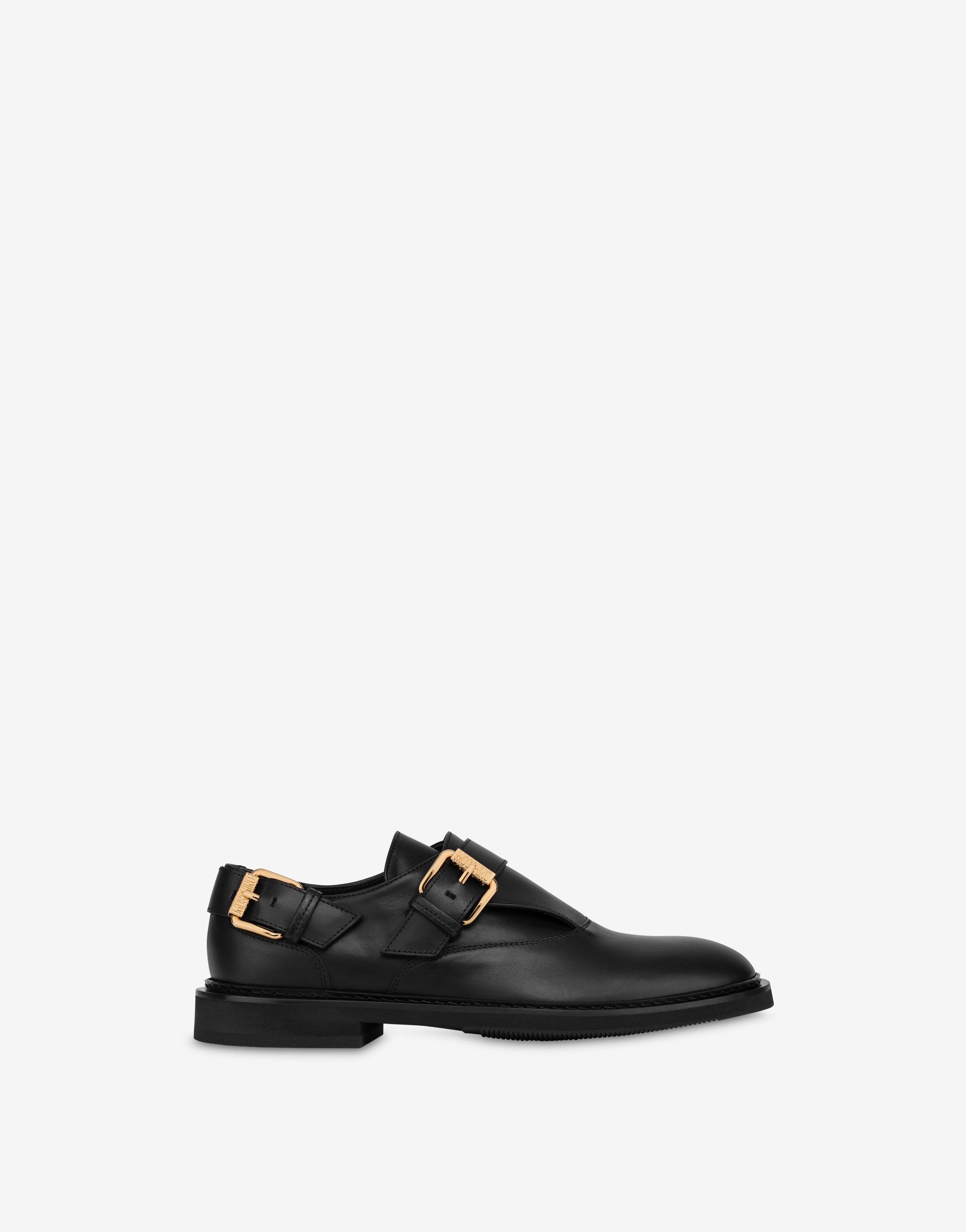 DOUBLE BUCKLE CALFSKIN LOAFERS - 2