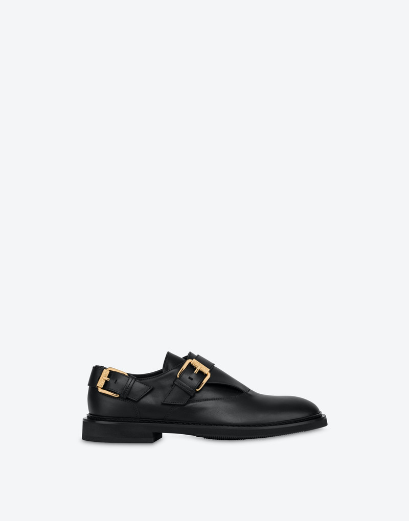 DOUBLE BUCKLE CALFSKIN LOAFERS 2