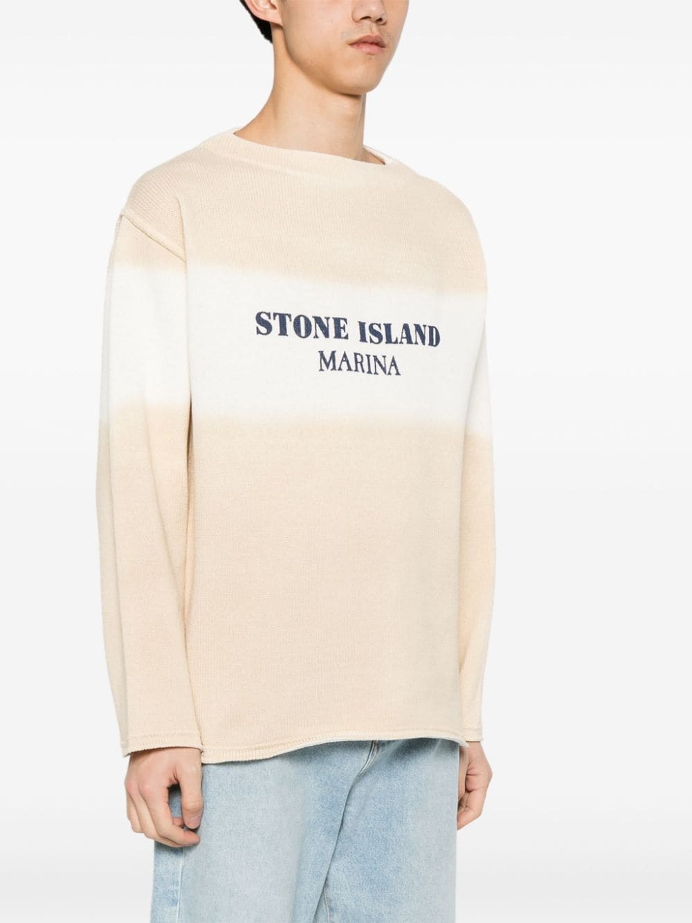 logo-print cotton jumper - 3