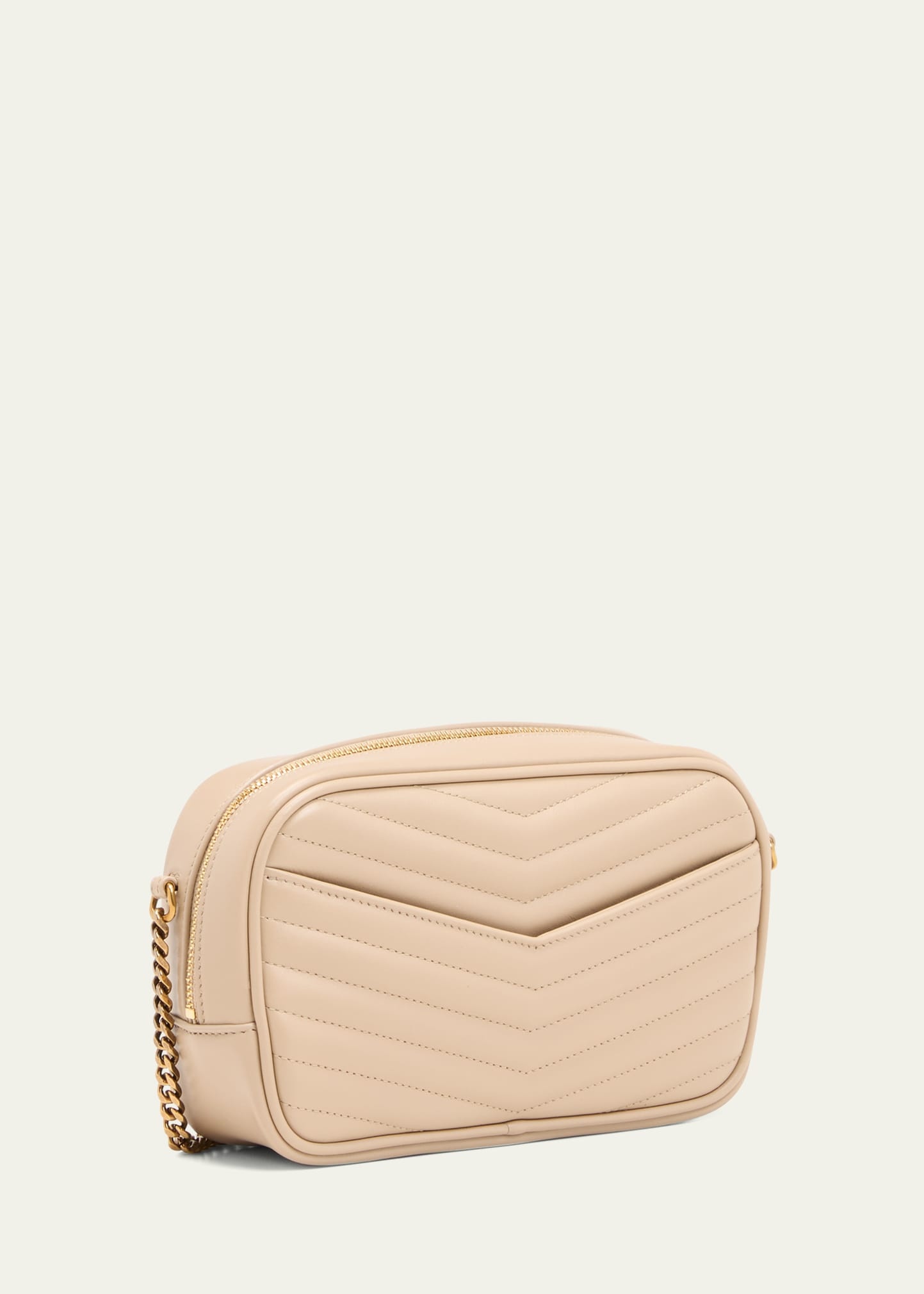 Lou Mini YSL Camera Bag in Smooth Quilted Leather - 3