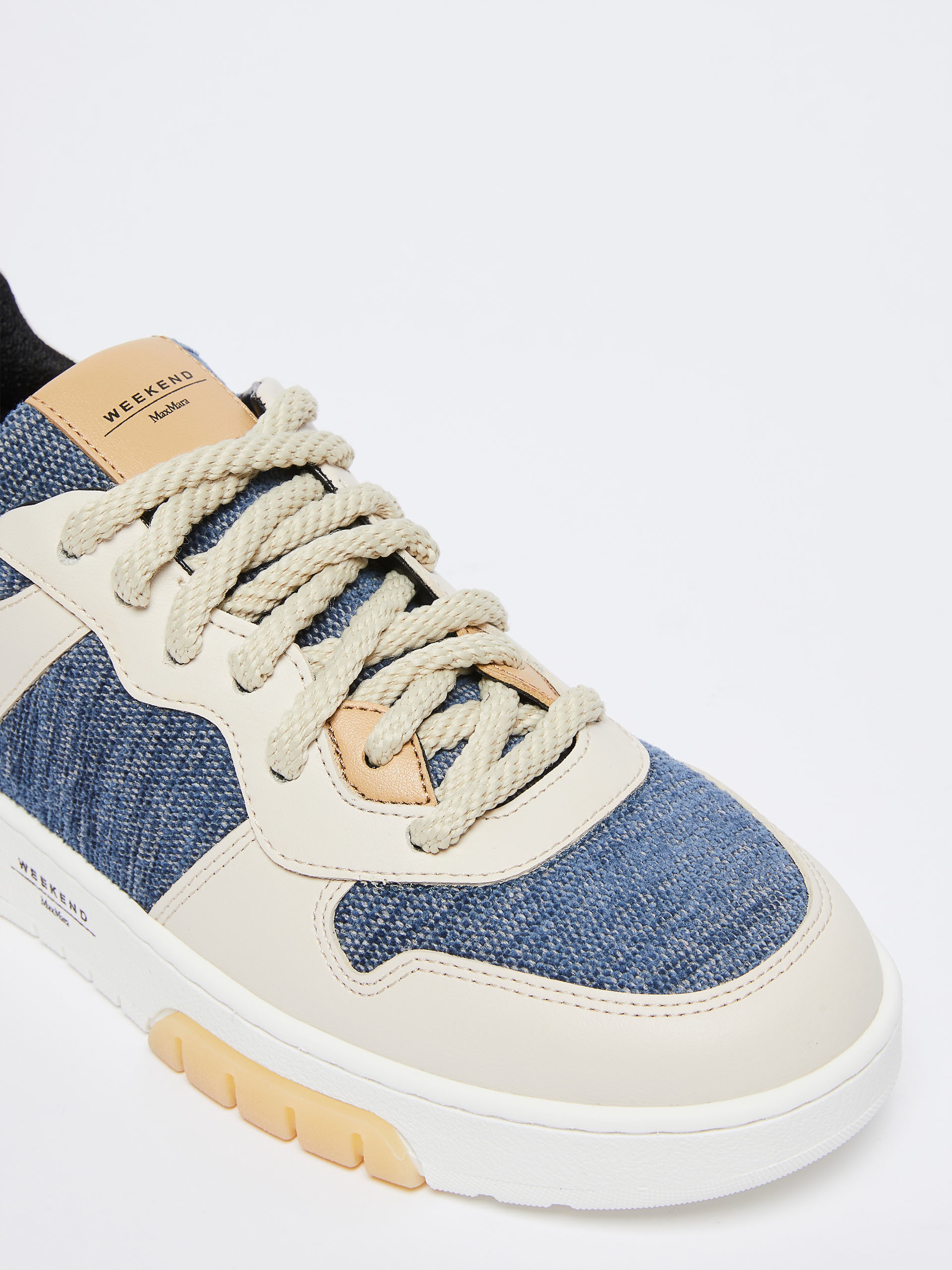 GIRANTE Cotton and leather sneakers - 4