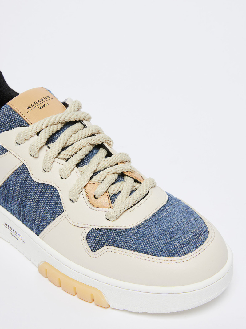 GIRANTE Cotton and leather sneakers 4