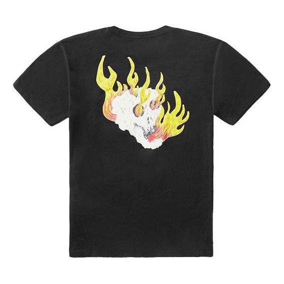 Vans Back Printing Short Sleeve Couple Style Black VN0A4MQDBLK - 2