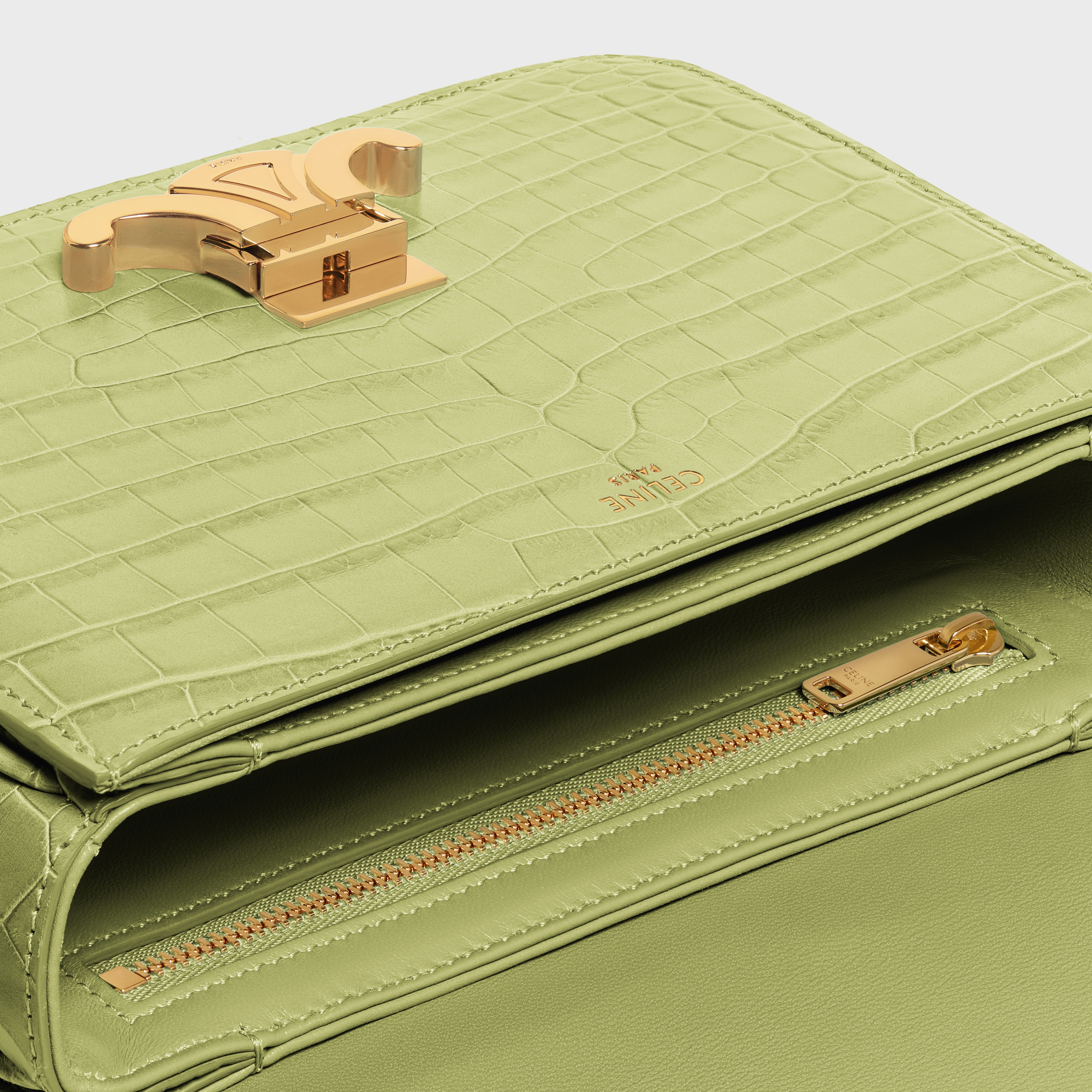 Teen Triomphe Bag in Crocodile - 4