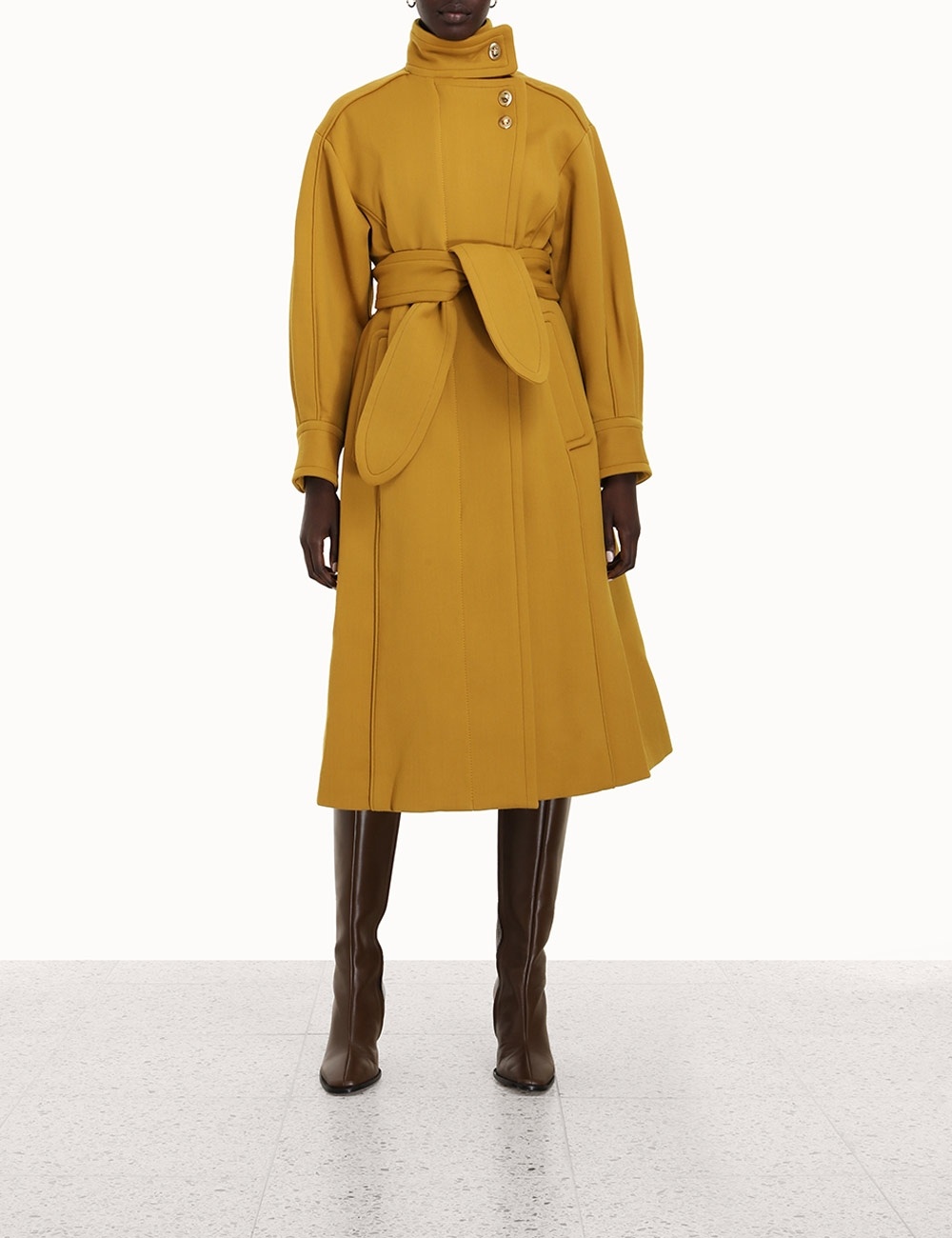 CELESTIAL FUNNEL NECK COAT - 2