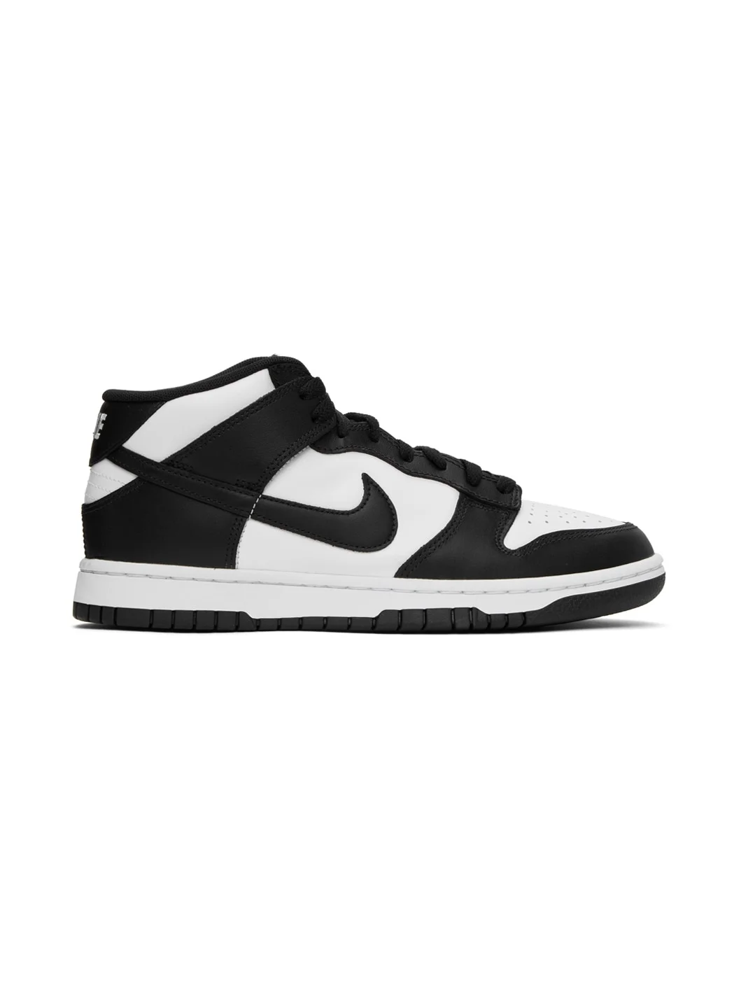 Black & White Dunk Mid Sneakers - 1