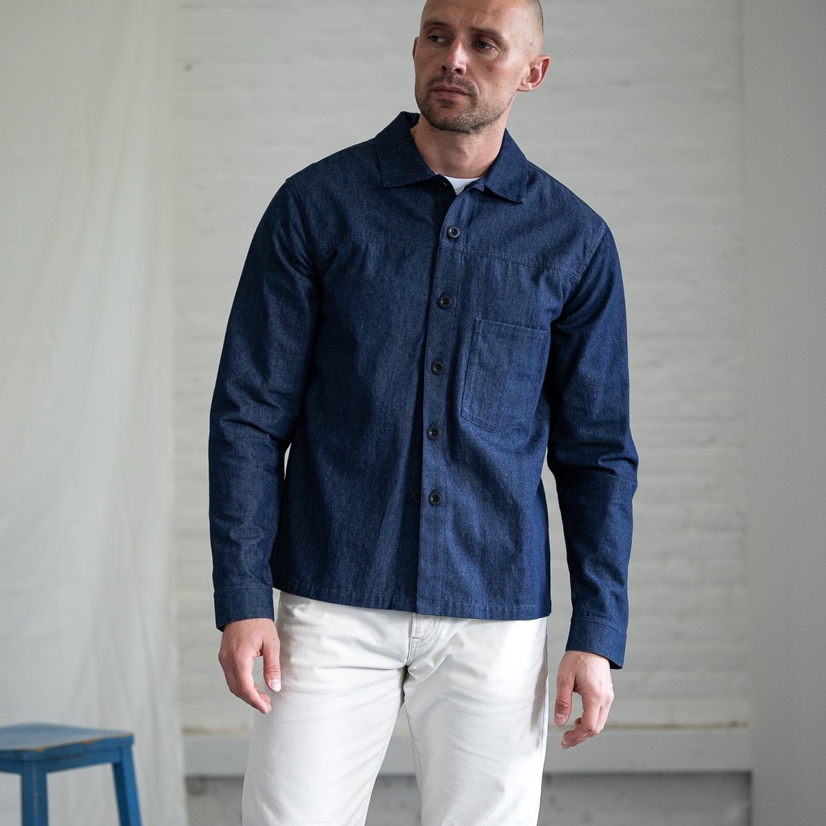 STF-FUSE81 SaturdayTypeFever - 8oz Japanese Indigo Denim Shirt - Fuse81 - 3