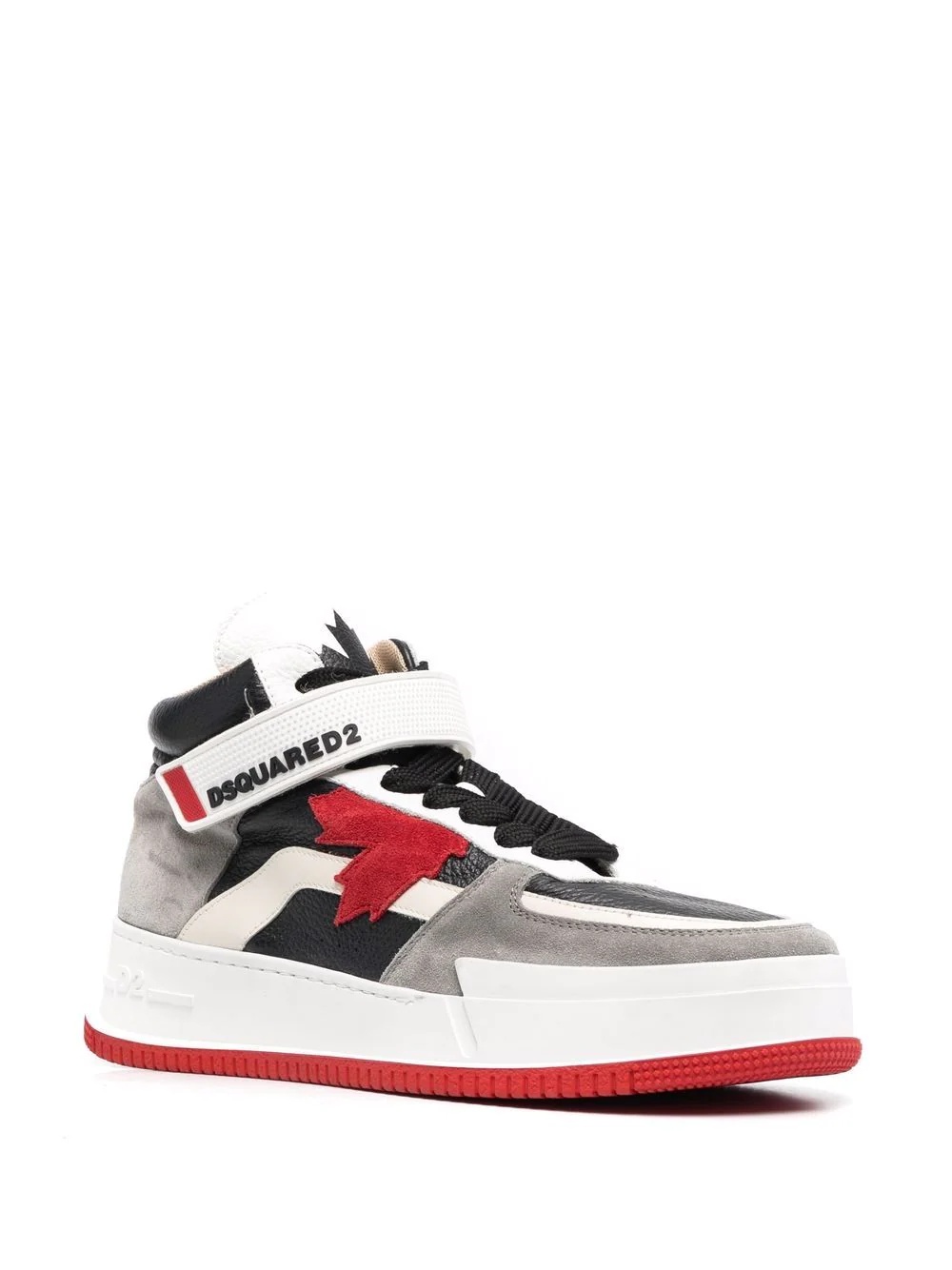 logo-print lace-up sneakers - 2