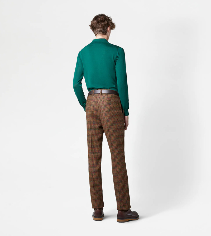 CLASSIC SHETLAND TROUSERS - BROWN, RED 3