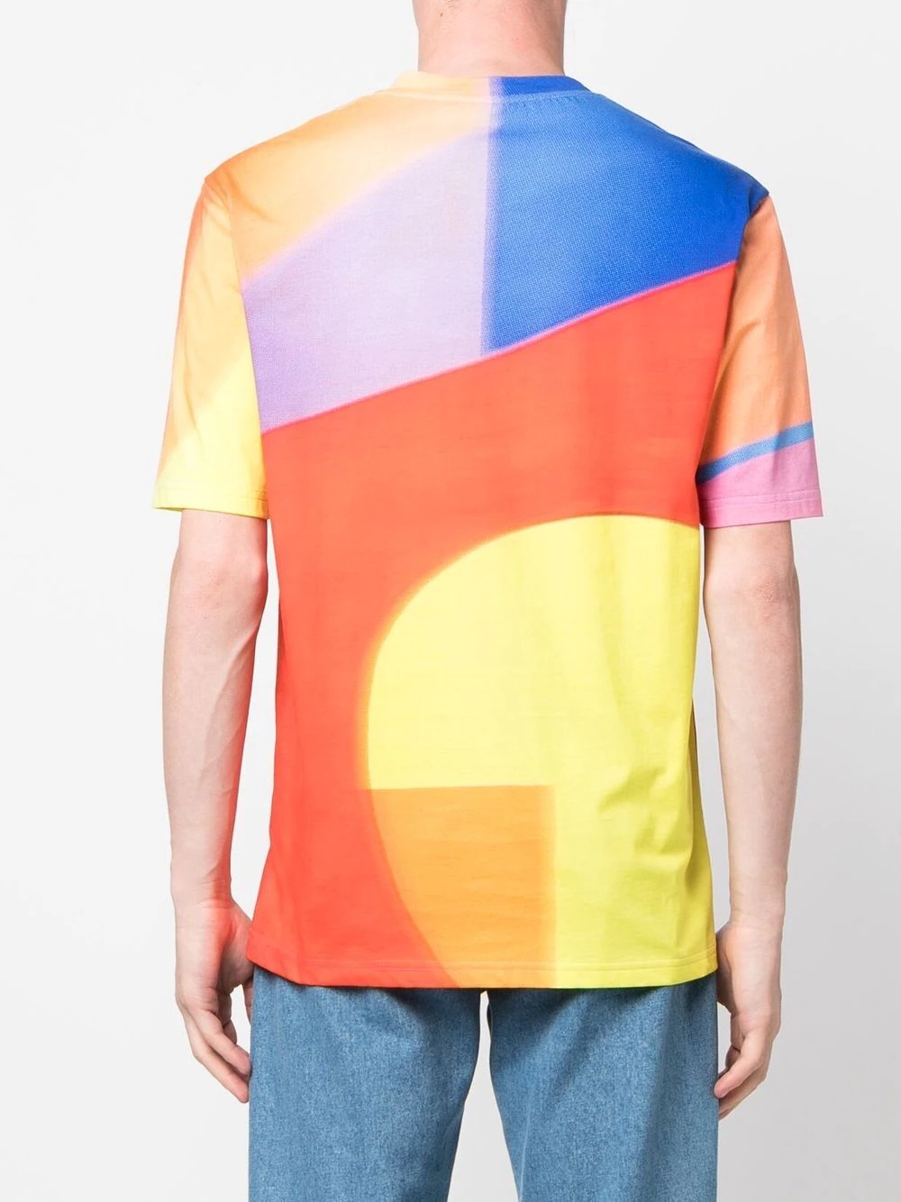 logo colour-block T-shirt - 4