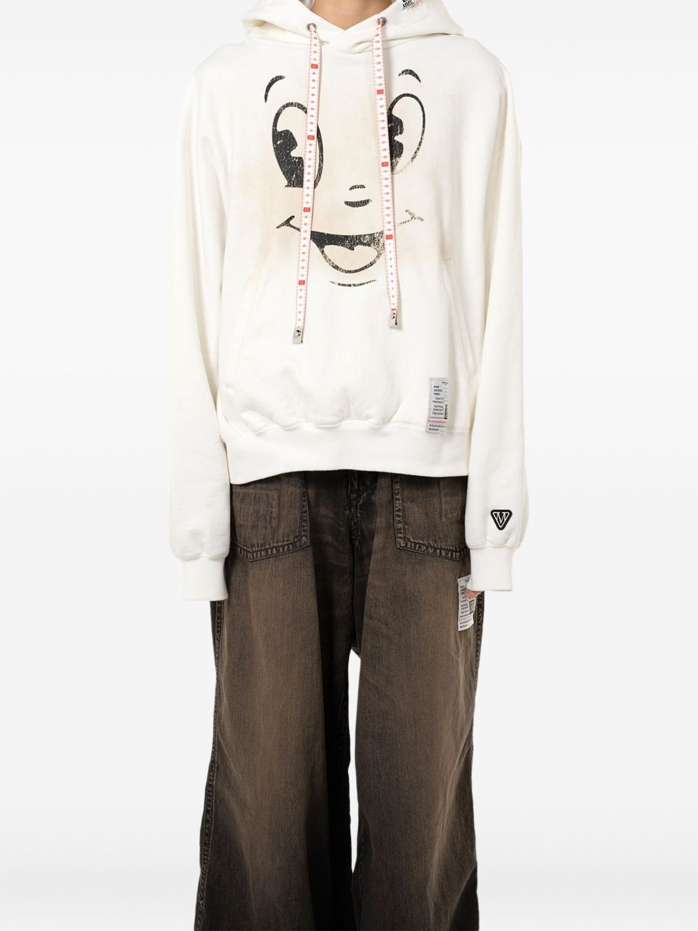 Happy Face-print hoodie - 2