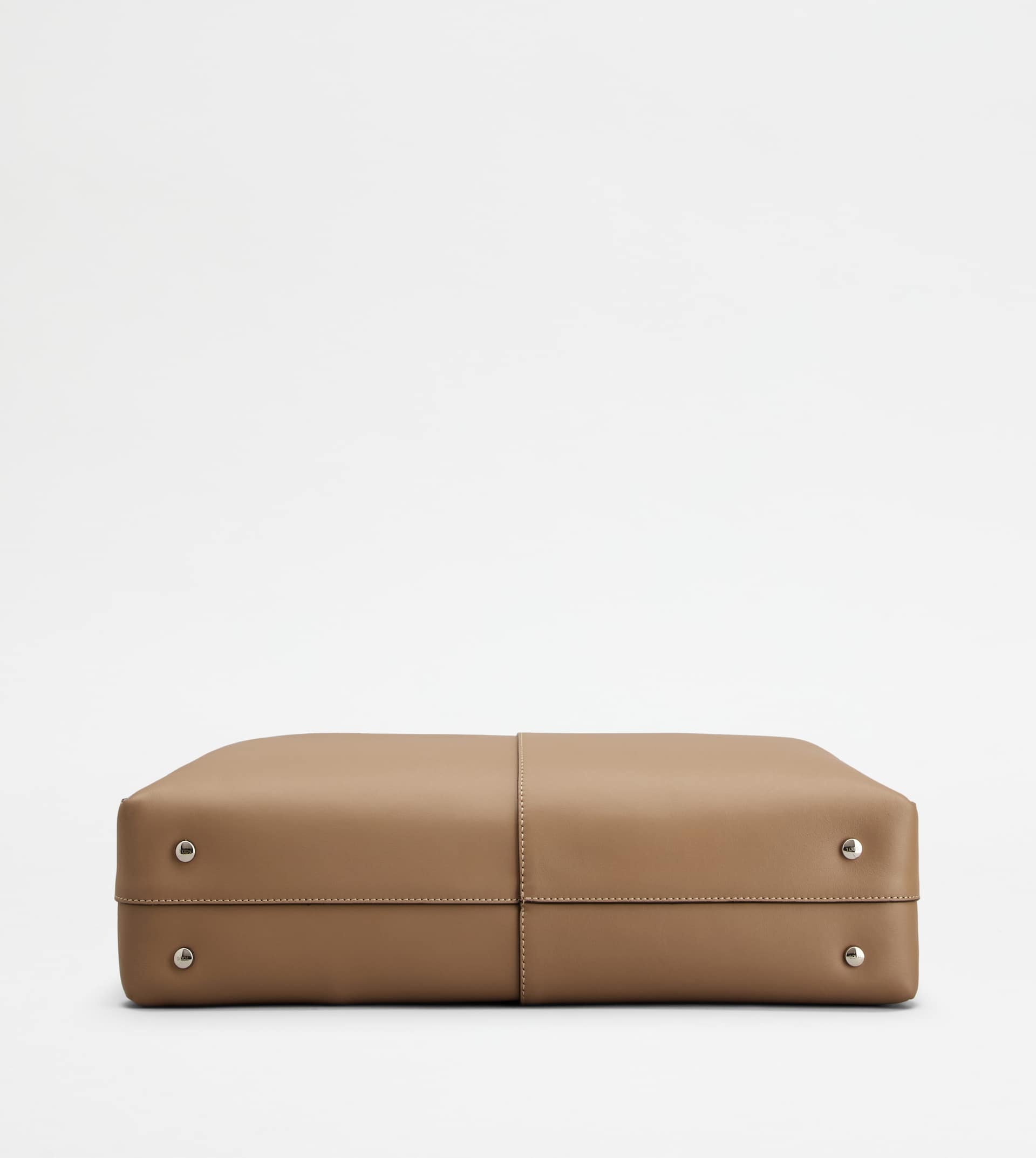 TOD'S DI BAG TOTE BAG IN LEATHER E SHEARLING MEDIUM - BEIGE - 4