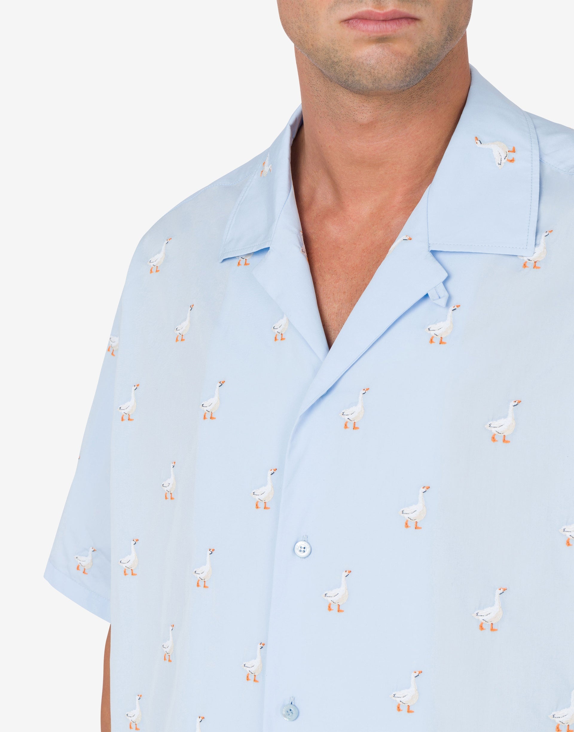 POPLIN SHIRT ALLOVER GOOSE - 3