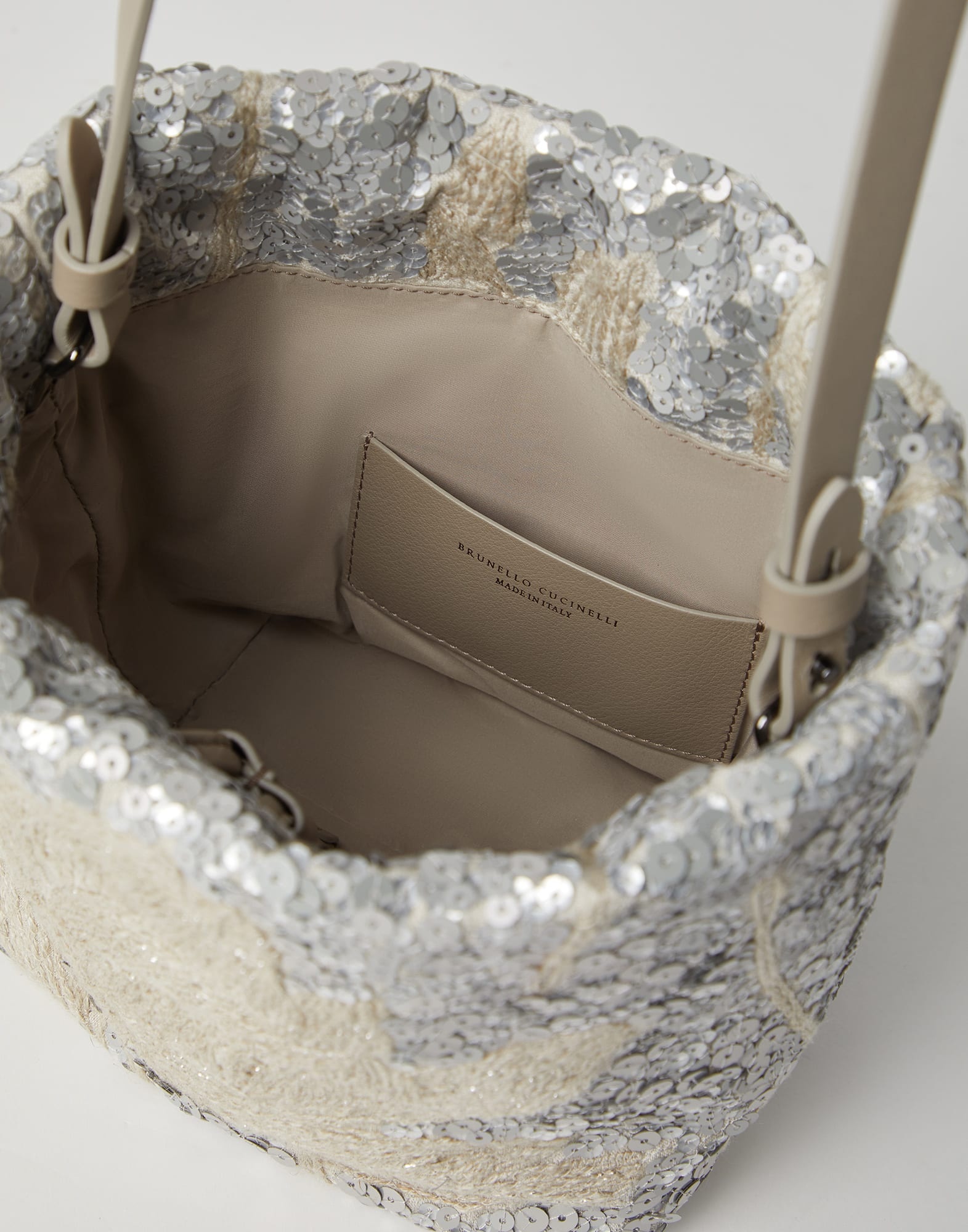 Magnolia embroidery bucket bag - 5