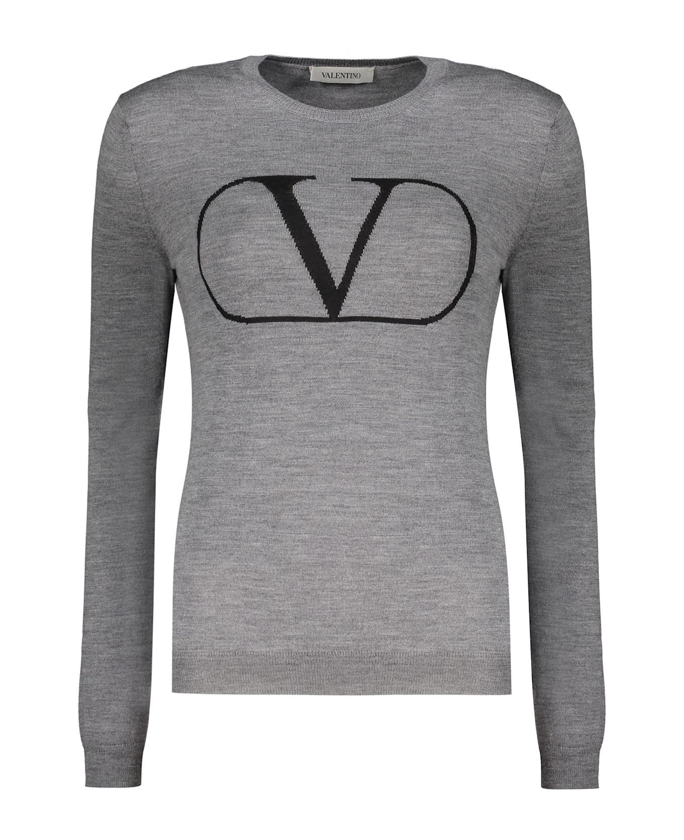 Long Sleeve Crew-neck Sweater - 1