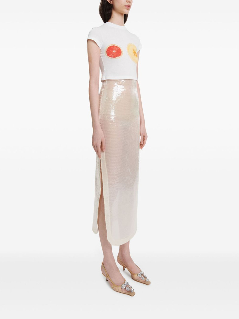 sequined slit skirt 3