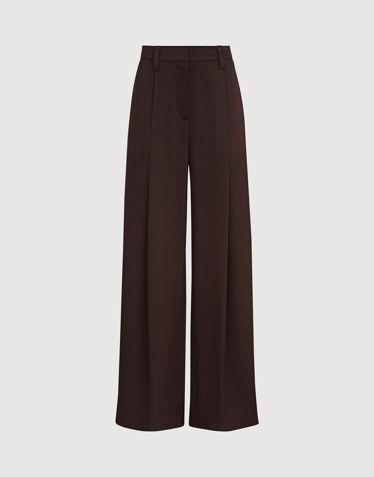Silk satin pleated barrel trousers with monili - 1