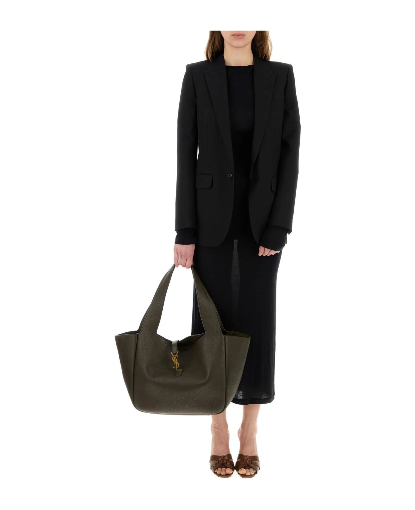 Black Viscose Blend Dress - 2