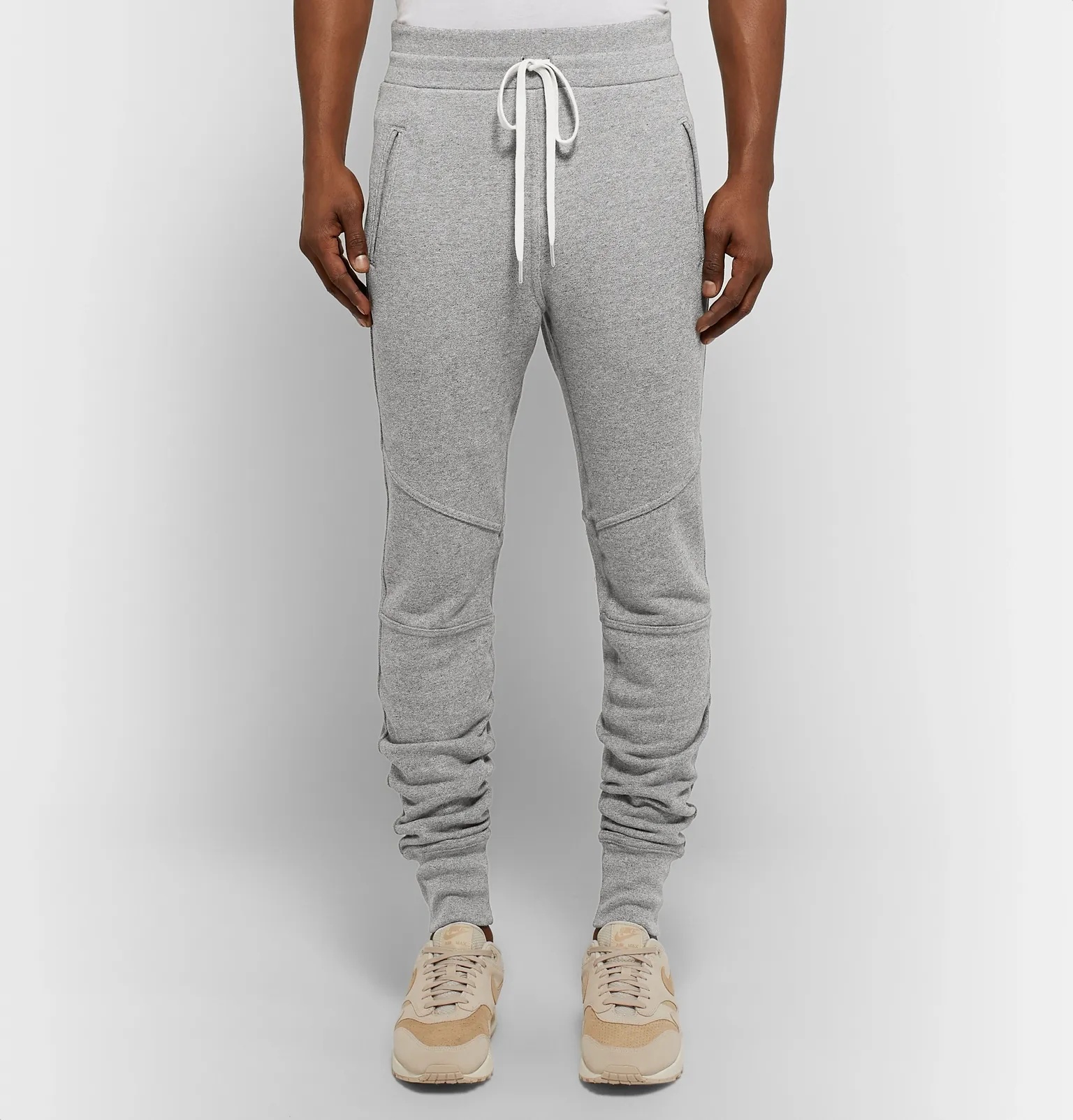 Escobar Slim-Fit Tapered Loopback Cotton-Blend Jersey Sweatpants - 4