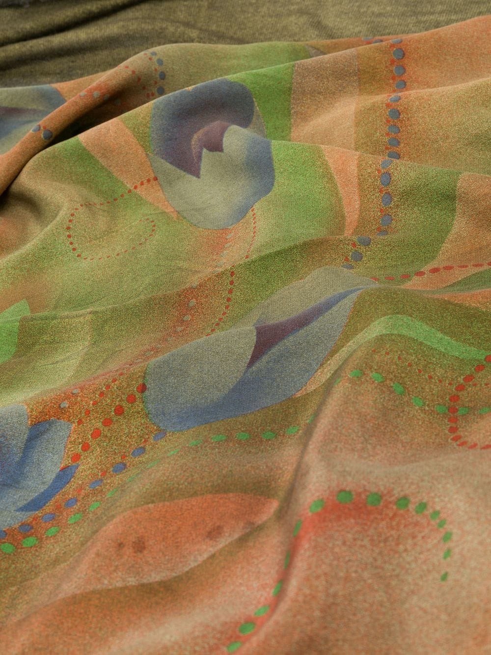 abstract-print scarf  - 3