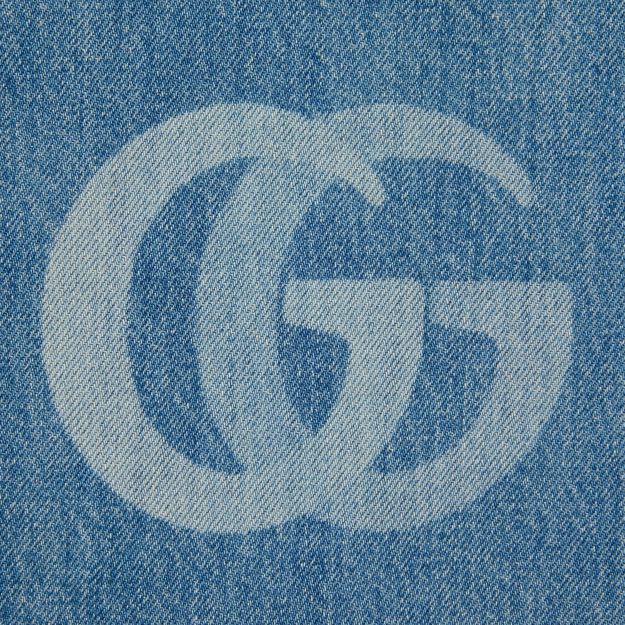 Lasered Double G denim pant - 8