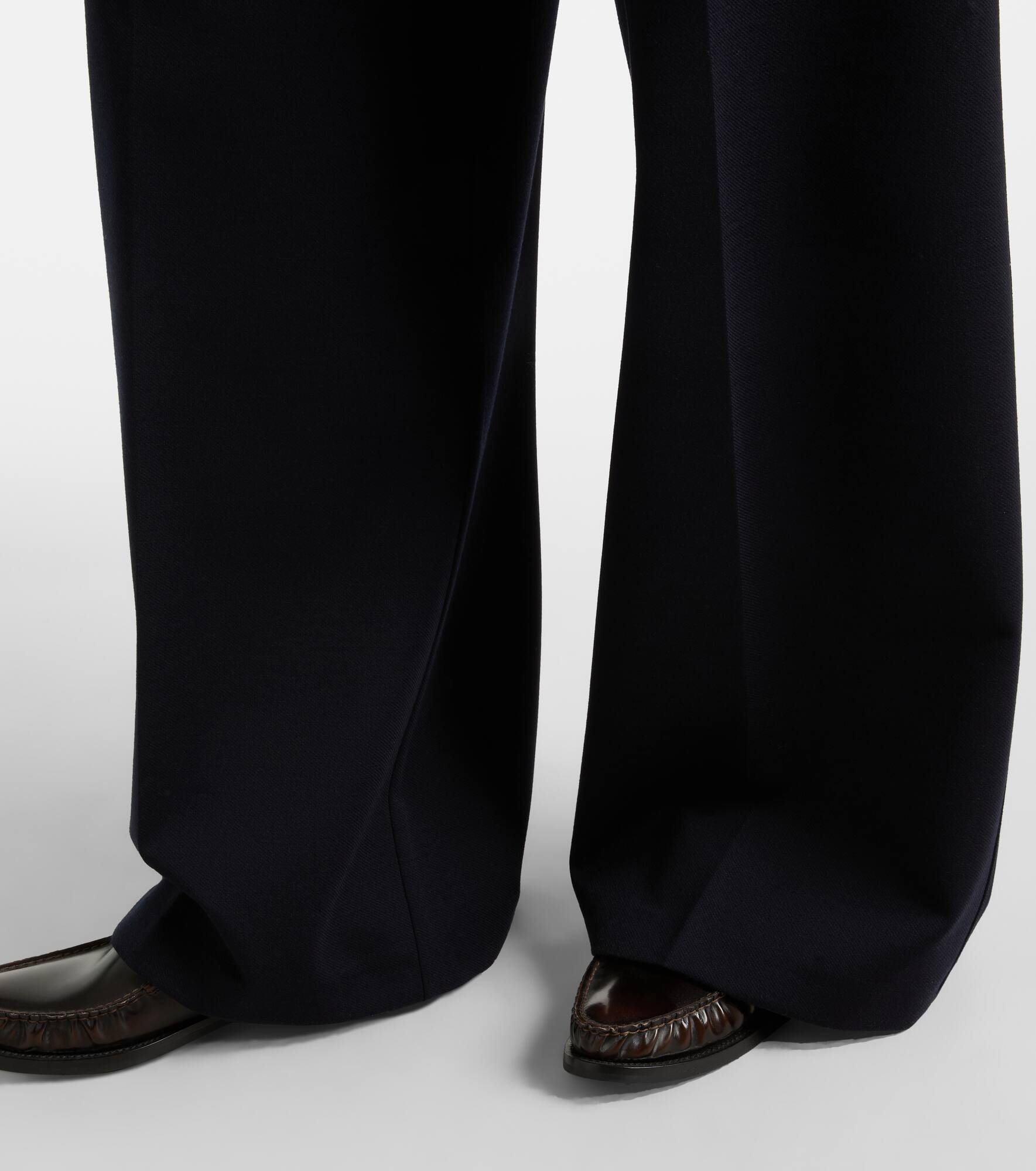 Molo pleated wool and cotton-blend pants - 5