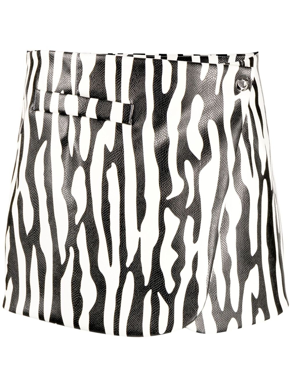 high-waisted wrap mini skirt - 1