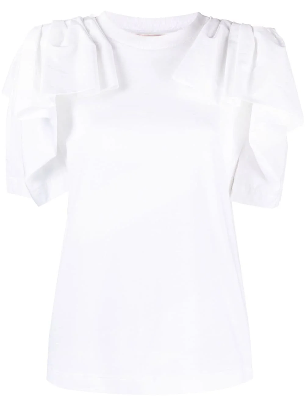 draped cotton T-shirt - 1